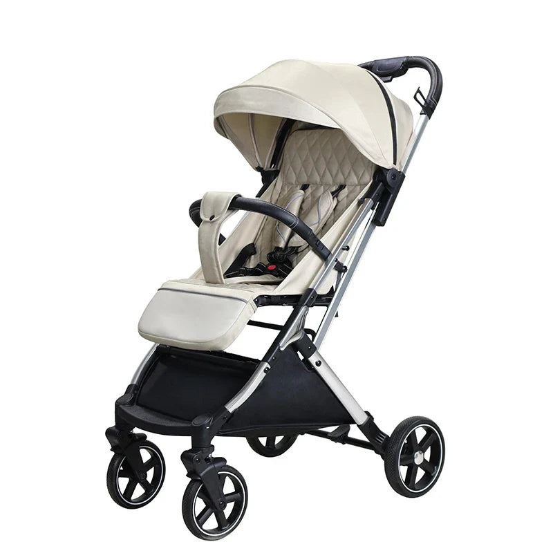 KTX-494803 Adjustable Baby Stroller for 0-3 Years with Shock Absorption Wheels and Customized Backrest/Leg Rest