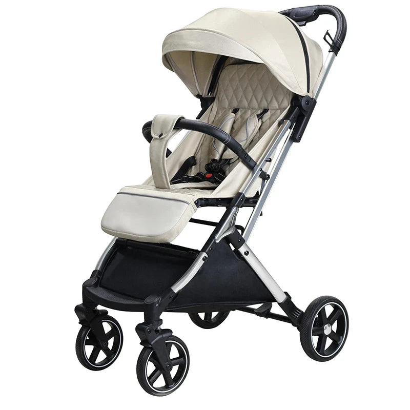 KTX-494803 Adjustable Baby Stroller for 0-3 Years with Shock Absorption Wheels and Customized Backrest/Leg Rest