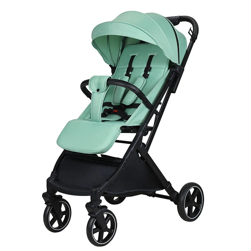 KTX-494803 Adjustable Baby Stroller for 0-3 Years with Shock Absorption Wheels and Customized Backrest/Leg Rest
