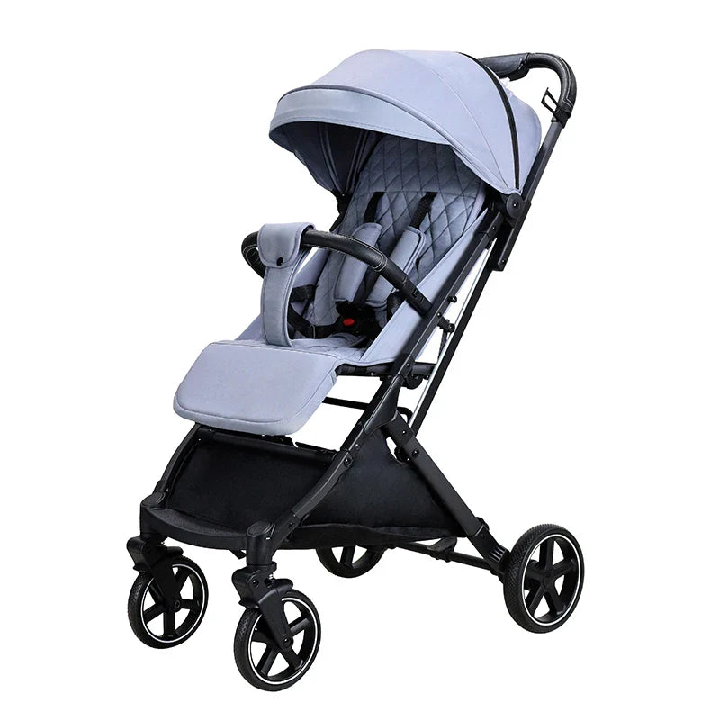 KTX-494803 Adjustable Baby Stroller for 0-3 Years with Shock Absorption Wheels and Customized Backrest/Leg Rest
