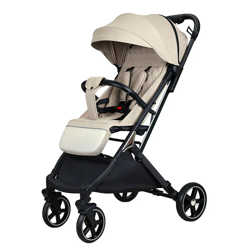 KTX-494803 Adjustable Baby Stroller for 0-3 Years with Shock Absorption Wheels and Customized Backrest/Leg Rest