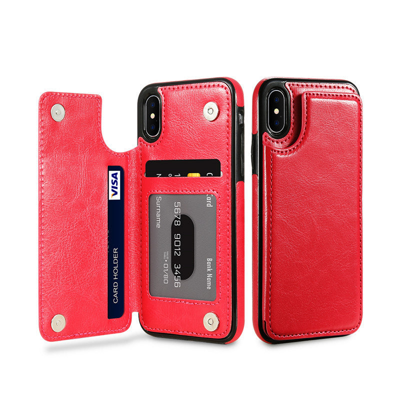 HKM-494867 Stylish Mobile Phone Case with Card Slots for Various Models