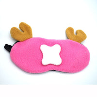 HKM-494931 Cartoon Sleep Goggles in Blue Monster, Rabbit, and More - Adjustable Flannel Eye Protection