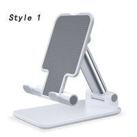 HKM-494995 Adjustable Metal Tablet & Phone Stand - Foldable Desk Holder for iPad and iPhone