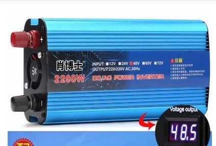 HKM-495123 500W/1200W/2200W Power Converter - 12V/24V/48V to 220V Vehicle Inverter for Home Use