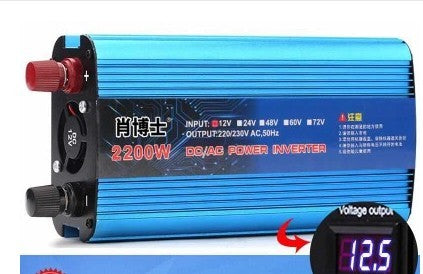 HKM-495123 500W/1200W/2200W Power Converter - 12V/24V/48V to 220V Vehicle Inverter for Home Use