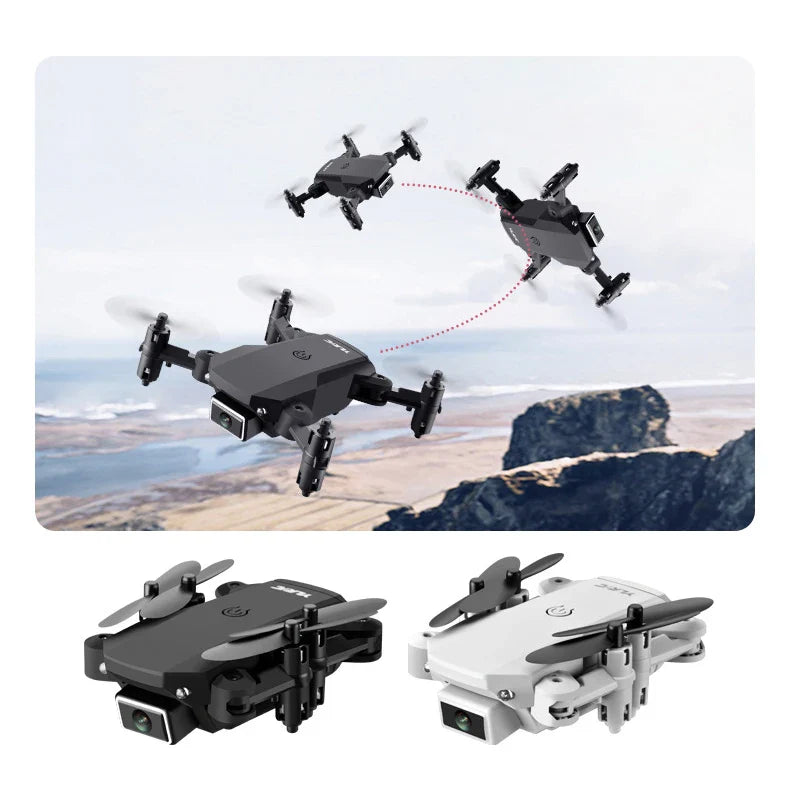 HKM-495187 Foldable 4CH RC Quadcopter Drone with HD Camera, Fixed Height, Headless Mode, and Gesture Control