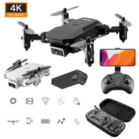 HKM-495187 Foldable 4CH RC Quadcopter Drone with HD Camera, Fixed Height, Headless Mode, and Gesture Control