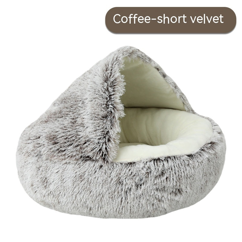 HKM-495315 Pet Cat Bed Semi Enclosed Dog House