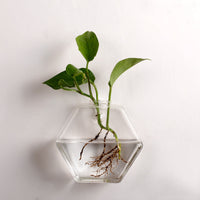 HKM-495443 Wall-Mounted Geometric Fish Tank in High Borosilicate Glass with Polished Finish