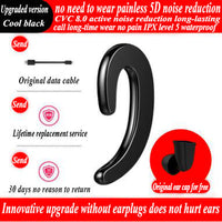 HKM-495507 Bone Conduction Wireless Hanging Ear Headphones with Mono Channel and Multiple Color Options