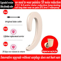 HKM-495507 Bone Conduction Wireless Hanging Ear Headphones with Mono Channel and Multiple Color Options