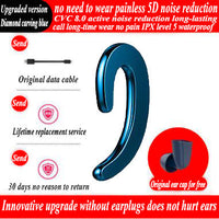 HKM-495507 Bone Conduction Wireless Hanging Ear Headphones with Mono Channel and Multiple Color Options