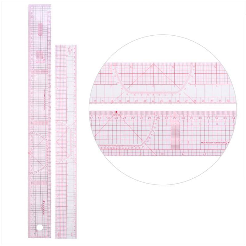 HKM-495699 Multi-Function Curve Ruler Set, 62 cm Cutting Ruler for Precision Measurement