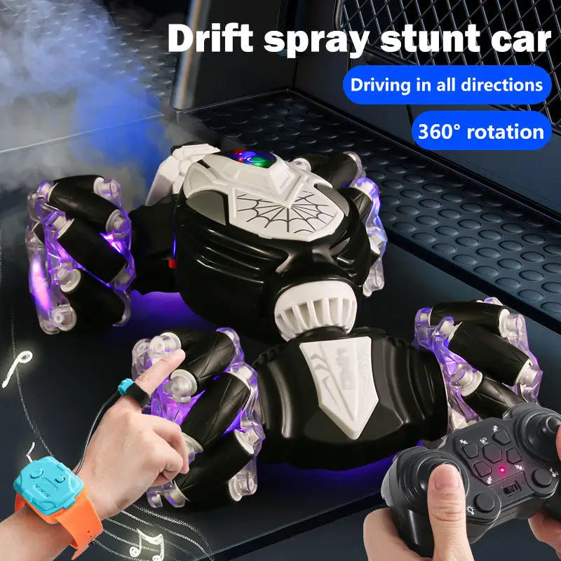 HKM-495763 High-Speed 2.4G Gesture Remote Control Drift Spray Stunt Car for Kids, Ages 5 and Up