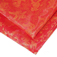 HKM-495827 Festive Red Phoenix Calico Gift Packaging Box - Jacquard Fabric for Various Uses