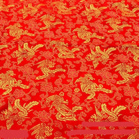HKM-495827 Festive Red Phoenix Calico Gift Packaging Box - Jacquard Fabric for Various Uses