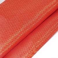HKM-495827 Festive Red Phoenix Calico Gift Packaging Box - Jacquard Fabric for Various Uses