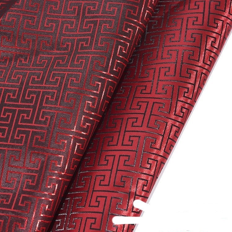 HKM-495827 Festive Red Phoenix Calico Gift Packaging Box - Jacquard Fabric for Various Uses