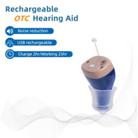 HKM-495827 Rechargeable CIC Hearing Aid with Automatic Power Control and Adjustable Sound Knob