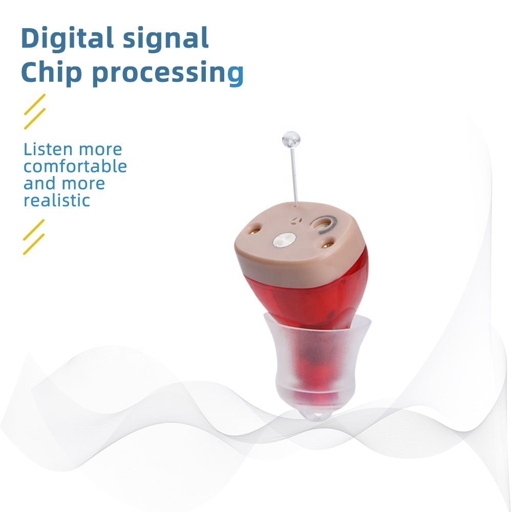 HKM-495827 Rechargeable CIC Hearing Aid with Automatic Power Control and Adjustable Sound Knob