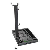 HKM-495955 PS5 Multifunctional Charging and Cooling Fan Holder with Storage Bracket