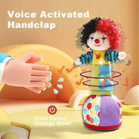 HKM-496019 Dancing Electric Clown Doll with Musical Sounds and Talk Function for Baby and Toddler Gifts