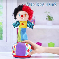 HKM-496019 Dancing Electric Clown Doll with Musical Sounds and Talk Function for Baby and Toddler Gifts