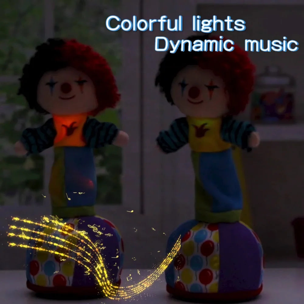 KTX-496019 Dancing Electric Clown Doll with Musical Sounds and Talk Function for Baby and Toddler Gifts