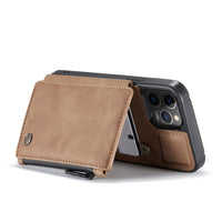 HKM-496019 Frosted Multifunctional Zipper Phone Case with Card Slots for iPhone and Samsung Models