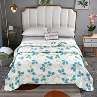 HKM-496083 Washed Cotton Summer Quilt – Lightweight Air Conditioning Blanket in Multiple Sizes