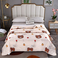 HKM-496083 Washed Cotton Summer Quilt – Lightweight Air Conditioning Blanket in Multiple Sizes