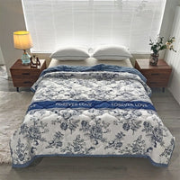 HKM-496083 Washed Cotton Summer Quilt – Lightweight Air Conditioning Blanket in Multiple Sizes