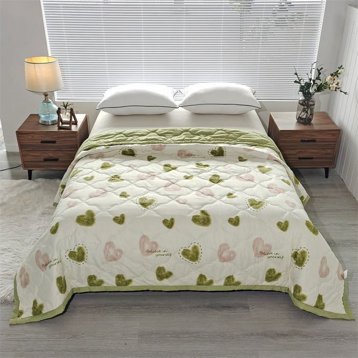 HKM-496083 Washed Cotton Summer Quilt – Lightweight Air Conditioning Blanket in Multiple Sizes