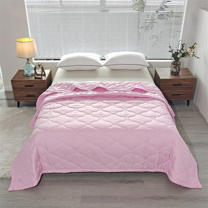 HKM-496083 Washed Cotton Summer Quilt – Lightweight Air Conditioning Blanket in Multiple Sizes