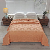 HKM-496083 Washed Cotton Summer Quilt – Lightweight Air Conditioning Blanket in Multiple Sizes