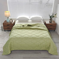 HKM-496083 Washed Cotton Summer Quilt – Lightweight Air Conditioning Blanket in Multiple Sizes