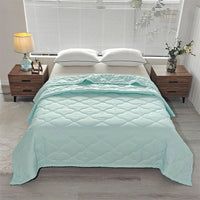 HKM-496083 Washed Cotton Summer Quilt – Lightweight Air Conditioning Blanket in Multiple Sizes