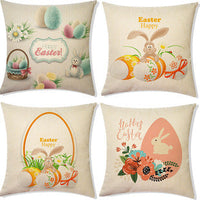 HKM-496147 Heart-Shaped Thermal Transfer Printed Peach Skin Pillowcase - Nordic Style 45x45 cm