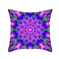 HKM-496211 Retro Ethnic Mandala Pillow Cover - Single-Sided 45x45cm, Various Solid Colors