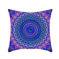 HKM-496211 Retro Ethnic Mandala Pillow Cover - Single-Sided 45x45cm, Various Solid Colors