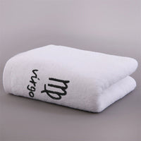 HKM-496339 Plus-sized Thick Absorbent Pure Cotton Constellation Bath Towel with Embroidery