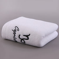 HKM-496339 Plus-sized Thick Absorbent Pure Cotton Constellation Bath Towel with Embroidery