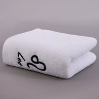 HKM-496339 Plus-sized Thick Absorbent Pure Cotton Constellation Bath Towel with Embroidery