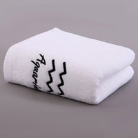HKM-496339 Plus-sized Thick Absorbent Pure Cotton Constellation Bath Towel with Embroidery