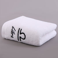 HKM-496339 Plus-sized Thick Absorbent Pure Cotton Constellation Bath Towel with Embroidery