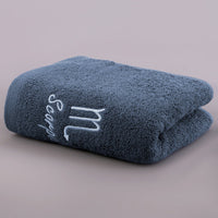 HKM-496339 Plus-sized Thick Absorbent Pure Cotton Constellation Bath Towel with Embroidery