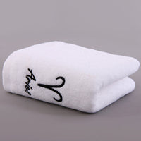 HKM-496339 Plus-sized Thick Absorbent Pure Cotton Constellation Bath Towel with Embroidery