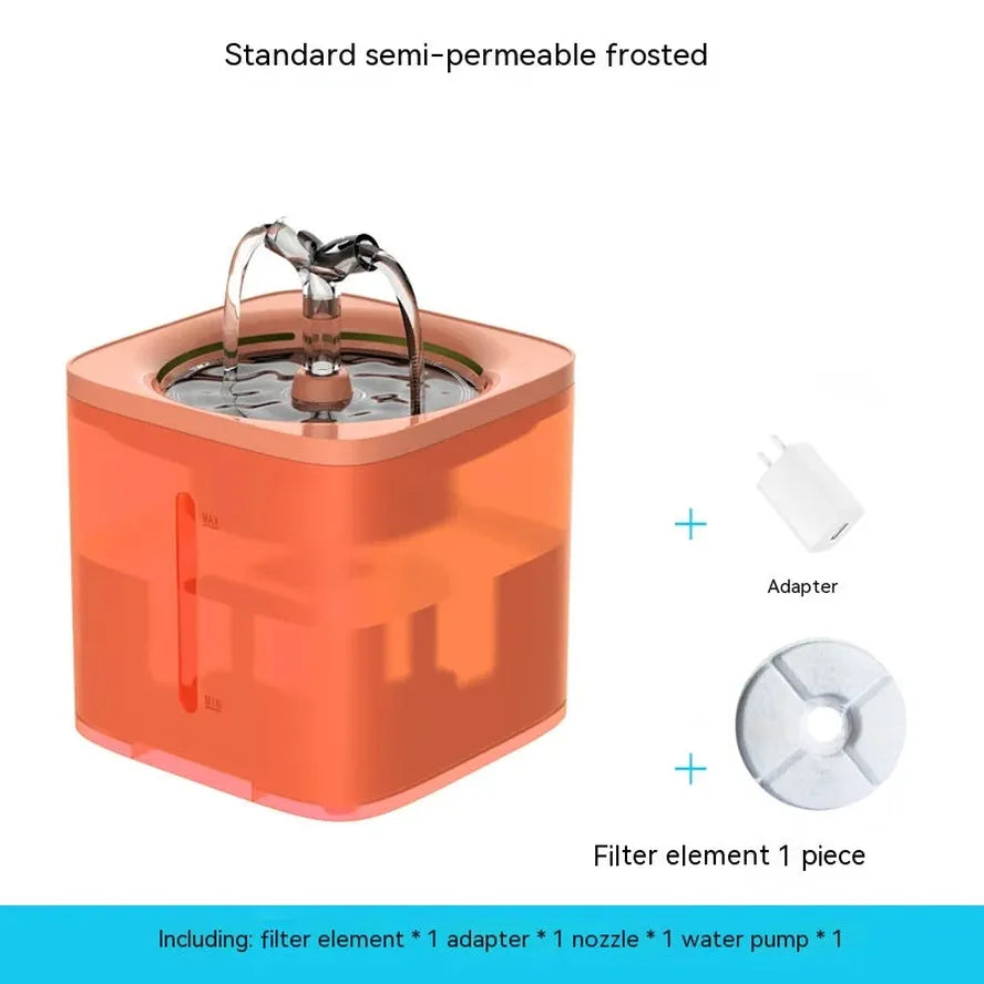 KTX-496531 Automated 2L Cat and Dog Water Dispenser with Quiet Operation and Sensor Function