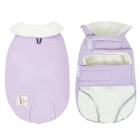 HKM-496595 Lapel Turtleneck Dog Vest - Cold-proof Cotton-padded Pet Clothing in Solid Colors